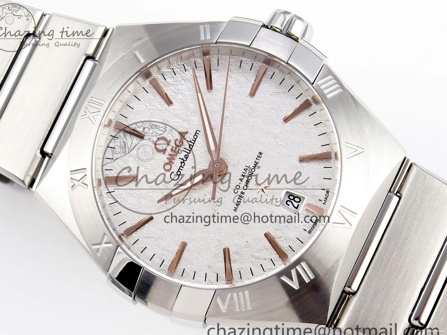 0105 Bold Constellation 39mm SS ASWF 1:1 Best Edition White Textured Dial on SS Bracelet A 7768